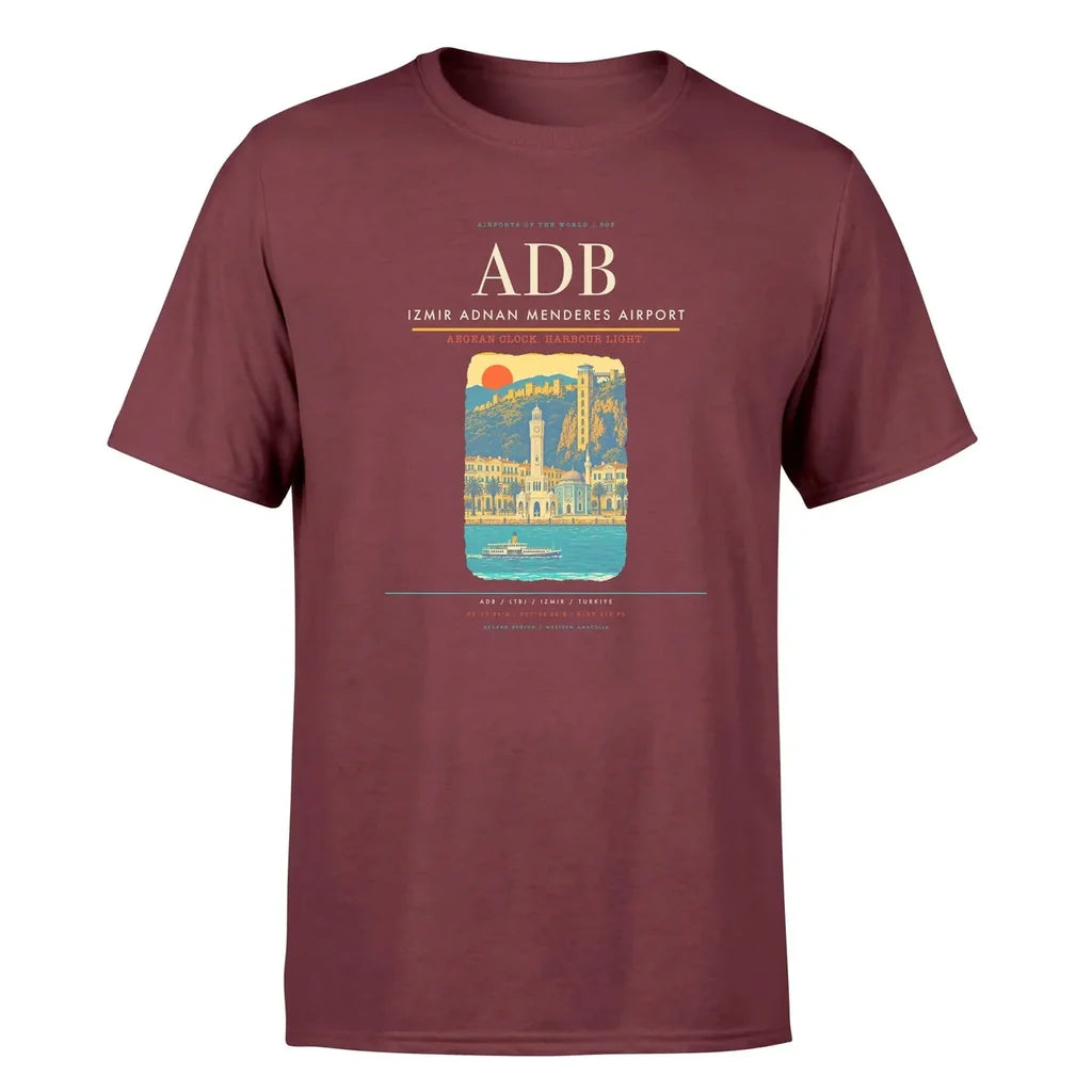 Izmir Airport (ADB) Premium T-Shirt Dark Red
