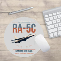 Thumbnail for RA-5C Vigilante design on light gray round mouse pad