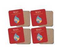Thumbnail for Manaus - Eduardo Gomes International Airport MAO Coaster 4-Pieces-Set - Red