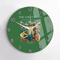 Thumbnail for VINTAGE G4144 - The First Solo - Designed Wall Clocks design on green no-frame
