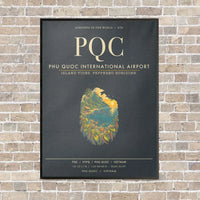 Thumbnail for Phu Quoc International Airport PQC - Canvas Framed - Gray