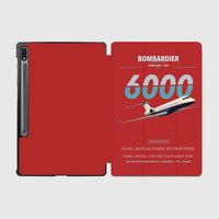 Thumbnail for Bombardier Global 6000 design on red samsung tablet tablet case