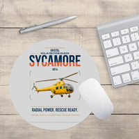 Thumbnail for Bristol Sycamore HR14 design on light gray round mouse pad