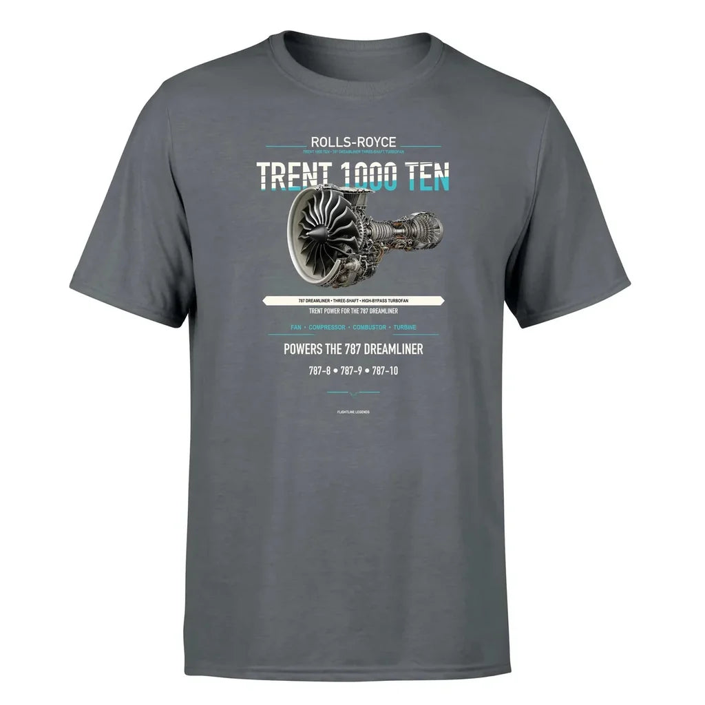 Trent 1000 TEN design on gray single side