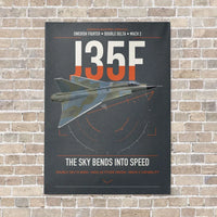 Thumbnail for Saab J 35F Draken vertical canvas print - no frame - gray background
