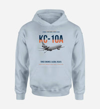 Thumbnail for KC-10A EXTENDER design on light blue double-side hoodie, single-side print