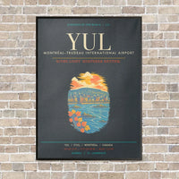 Thumbnail for MontrealTrudeau International Airport YUL - Canvas Framed - Gray