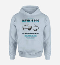 Thumbnail for DJI Mavic 4 Pro design on light blue hoodie single side
