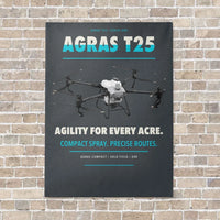Thumbnail for DJI Agras T25 vertical canvas print - no frame - gray background