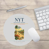 Thumbnail for Naypyidaw Airport (NYT) design on light gray round mouse pad
