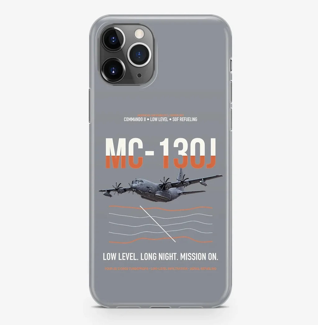 MC-130J COMMANDO II design on gray magsafe iphone case, for iPhone Pro Max