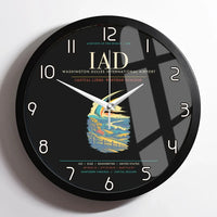 Thumbnail for Washington Dulles International Airport IAD Wall-Clock Framed - Black