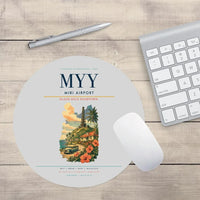 Thumbnail for Miri Airport (MYY) design on light gray round mouse pad
