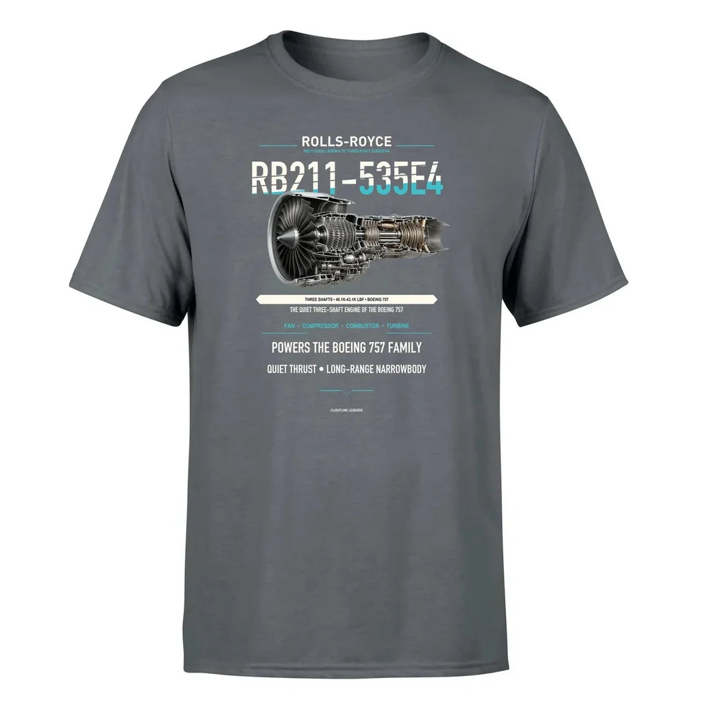 RB211-535E4 design on gray single side
