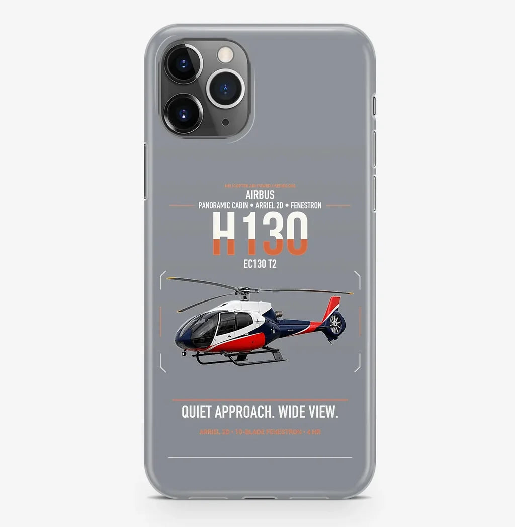 Airbus H130 design on gray magsafe iphone case, for iPhone Pro Max