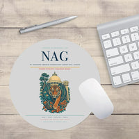Thumbnail for Dr. Babasaheb Ambedkar International Airport (NAG) design on light gray round mouse pad