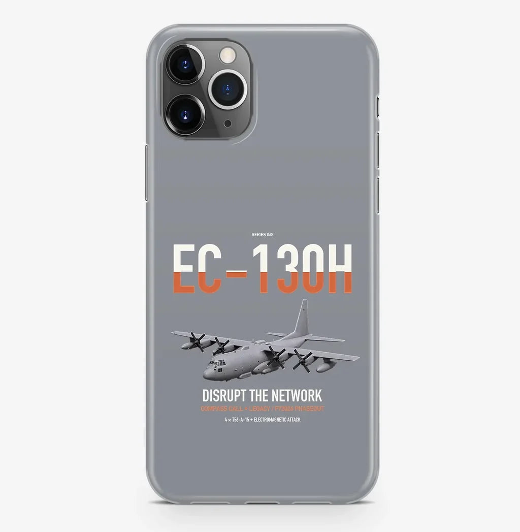 EC-130H Compass Call design on gray magsafe iphone case, for iPhone Pro Max