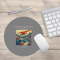 Thumbnail for VINTAGE G4415 - The Gold Assay Run - Designed Mouse Pads design on gray round