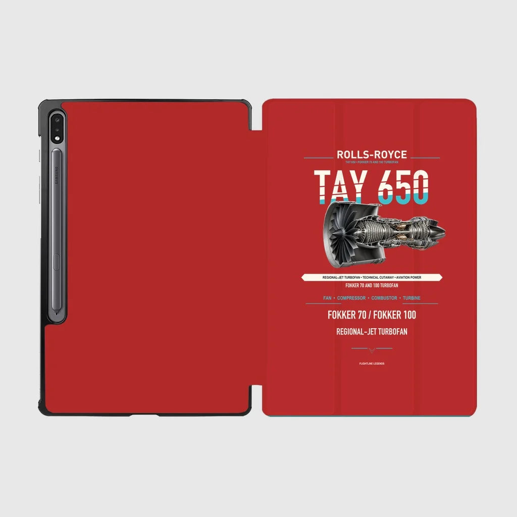 TAY 650 design on red samsung tablet tablet case