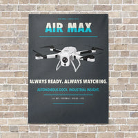 Thumbnail for Percepto Air Max vertical canvas print - no frame - gray background