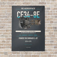 Thumbnail for CF34-8E vertical canvas print - no frame - gray background