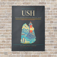 Thumbnail for Malvinas Argentinas International Airport USH — Ushuaia vertical canvas print - no frame - gray background