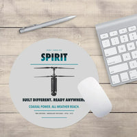Thumbnail for Ascent AeroSystems Spirit design on light gray round mouse pad