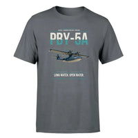 Thumbnail for PBY-5A Catalina design on gray double-side t-shirt, single-side print