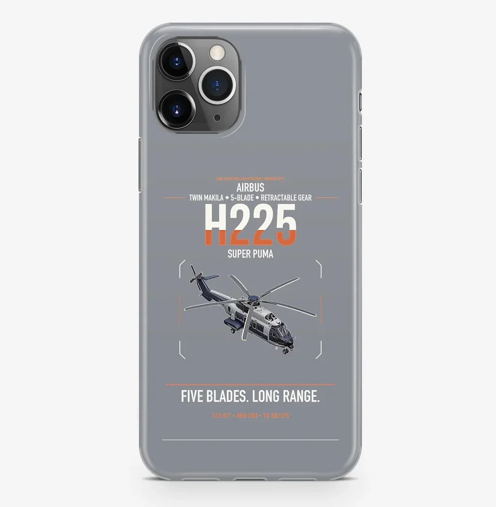 Airbus H225 design on gray magsafe iphone case, for iPhone Pro Max