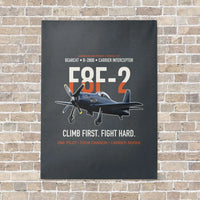 Thumbnail for F8F-2 Bearcat Climb First Fight Hard vertical canvas print - no frame - gray background