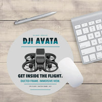 Thumbnail for DJI Avata design on light gray round mouse pad