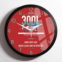 Thumbnail for Extra 300L design on red framed wall clock