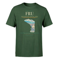 Thumbnail for Manas International Airport (FRU) T-Shirt single-side front print in Dark Green | manas-international-airport-fru-double-side-t-shirt