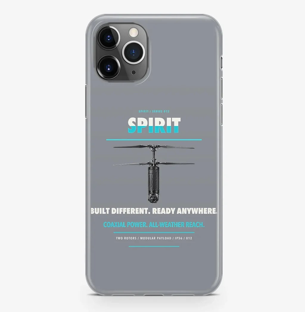 Ascent AeroSystems Spirit Case ProMax design on gray iphone case promax