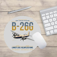 Thumbnail for B-26G Marauder design on light gray round mouse pad
