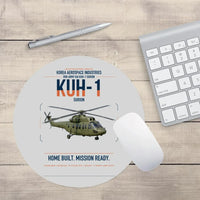 Thumbnail for Korea Aerospace Industries KUH-1 Surion design on light gray round mouse pad