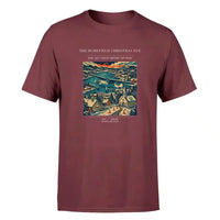 Thumbnail for VINTAGE G4449 - The Homefield Christmas Eve - Premium T-Shirt design on darkred premium t shirt