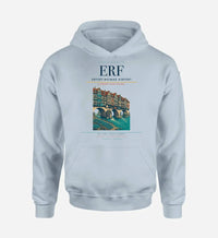 Thumbnail for Erfurt-Weimar Airport (ERF) design on light blue hoodie single-side print