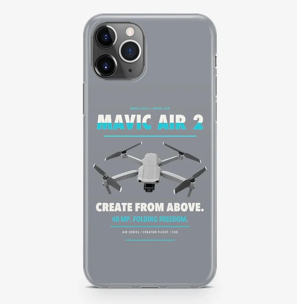 DJI Mavic Air 2 Case ProMax design on gray iphone case promax