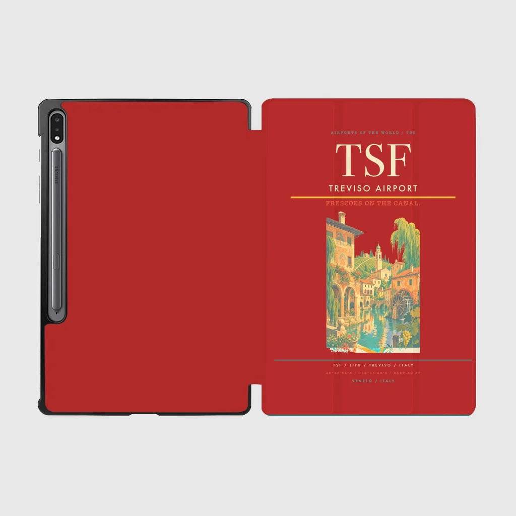 Treviso Airport (TSF) design on red samsung tablet tablet case