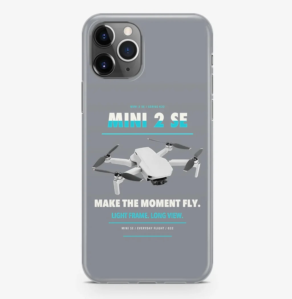 DJI Mini 2 SE Case ProMax design on gray iphone case promax