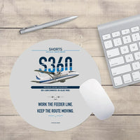 Thumbnail for Shorts 360-300 design on light gray round mouse pad