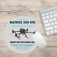Thumbnail for DJI Matrice 300 RTK design on light gray round mouse pad