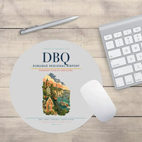 Thumbnail for Dubuque Regional Airport (DBQ) design on light gray round mouse pad