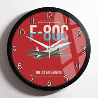 Thumbnail for F-80C Shooting Star design on red framed wall clock