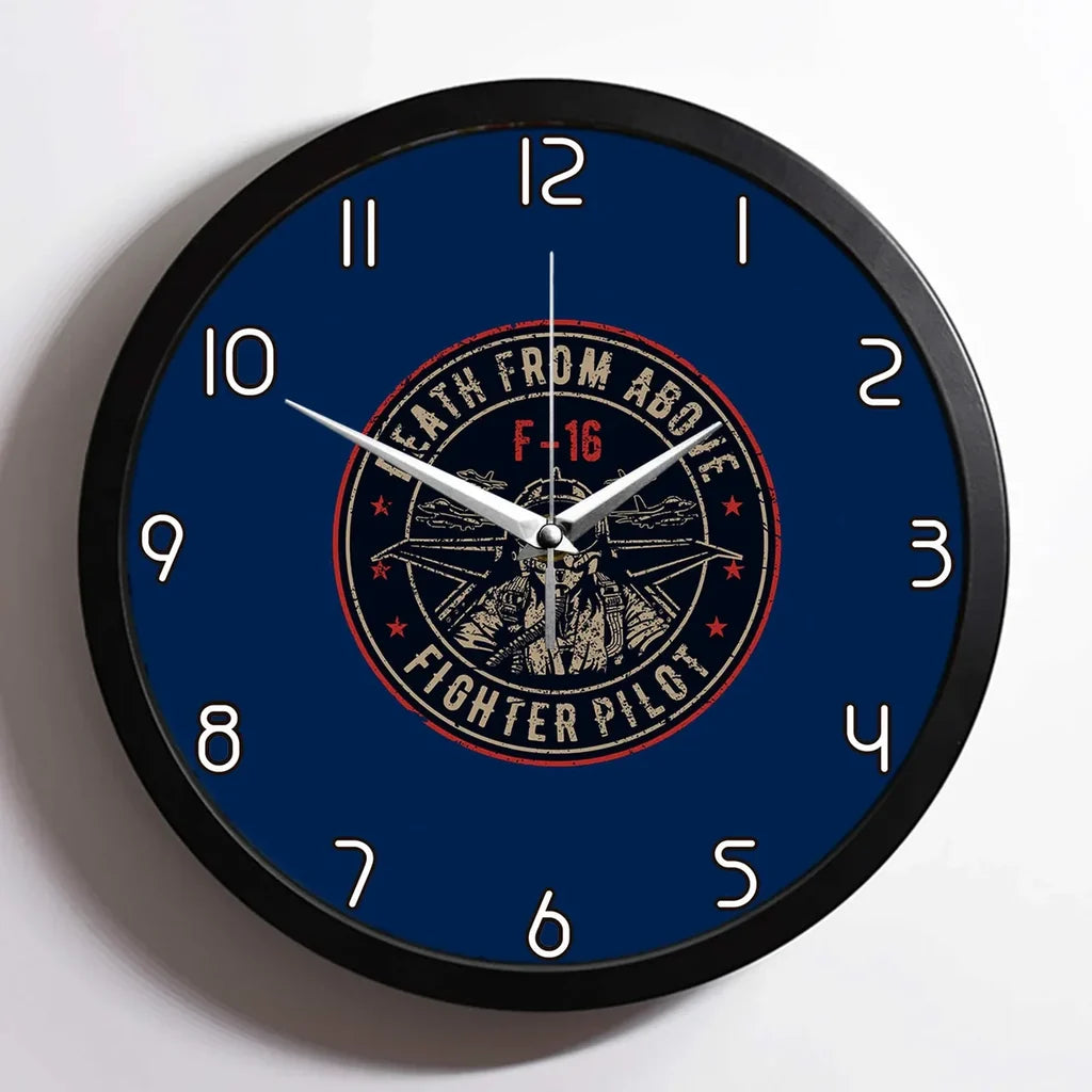 Fighter Jet 16 - Death Wall Clock - view 3