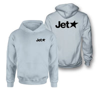 Thumbnail for Jetstar Airlines logo on light blue double side hoodie