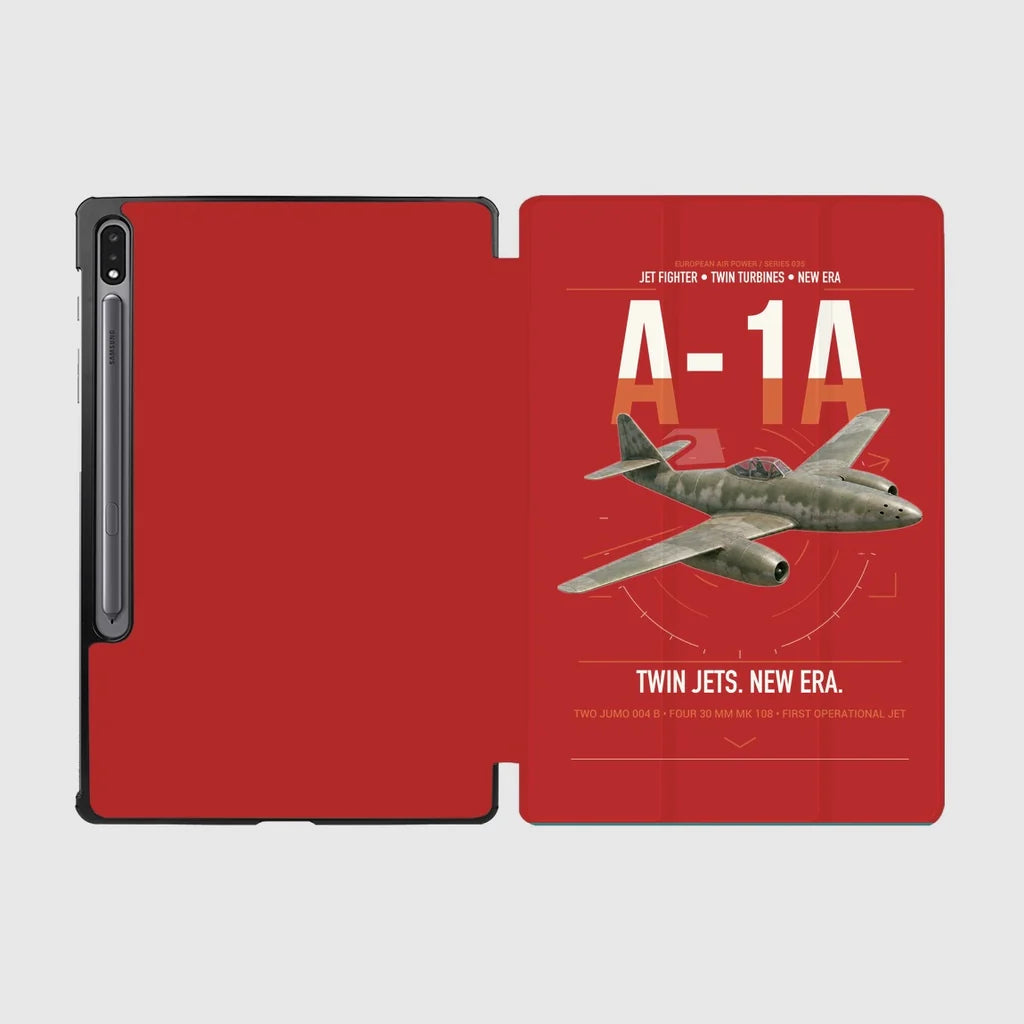 Messerschmitt Me 262A-1a design on red samsung tablet tablet case