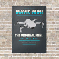 Thumbnail for DJI Mavic Mini vertical canvas print - no frame - gray background