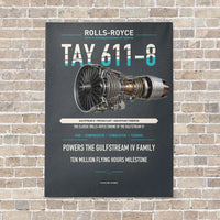 Thumbnail for TAY 611-8 vertical canvas print - no frame - gray background